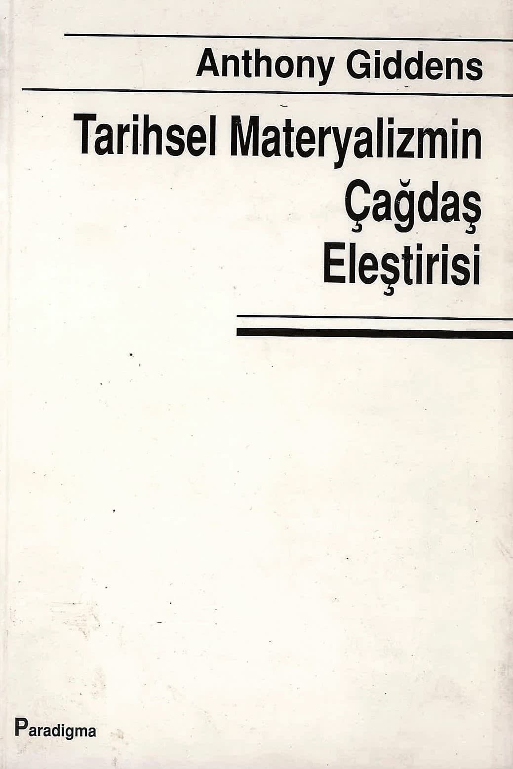 Tarihsel Materyalizmin Çağdaş Eleştirisi